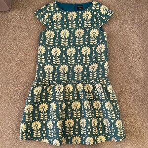 J CREW Crewcuts Green floral dress girls size 14